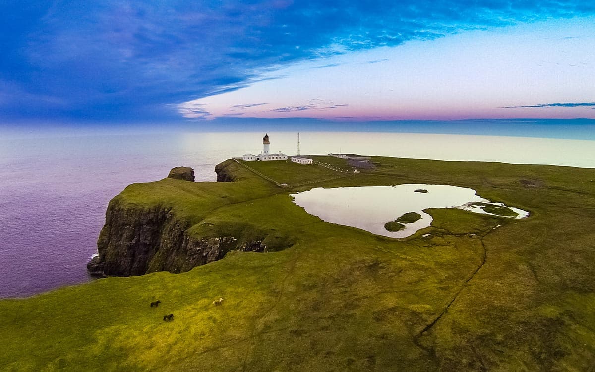 Noss Head Lighthouse aerial